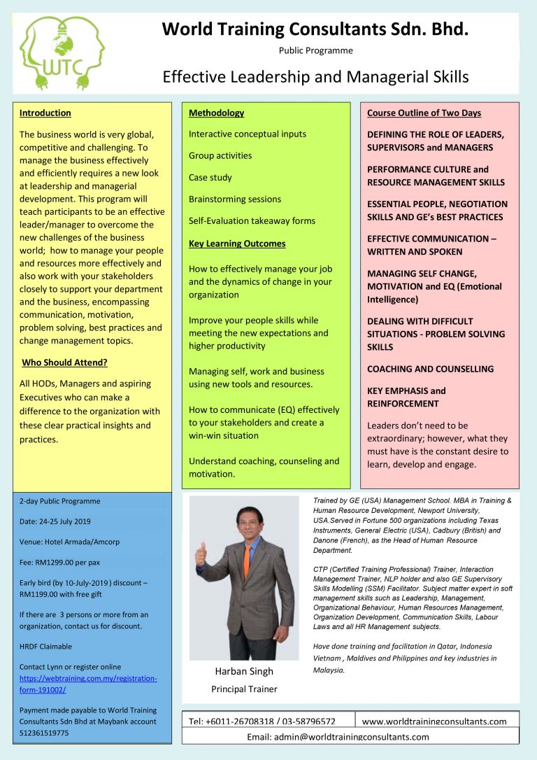 Effective Leadership And Managerial Skills 190610 Opt World Training